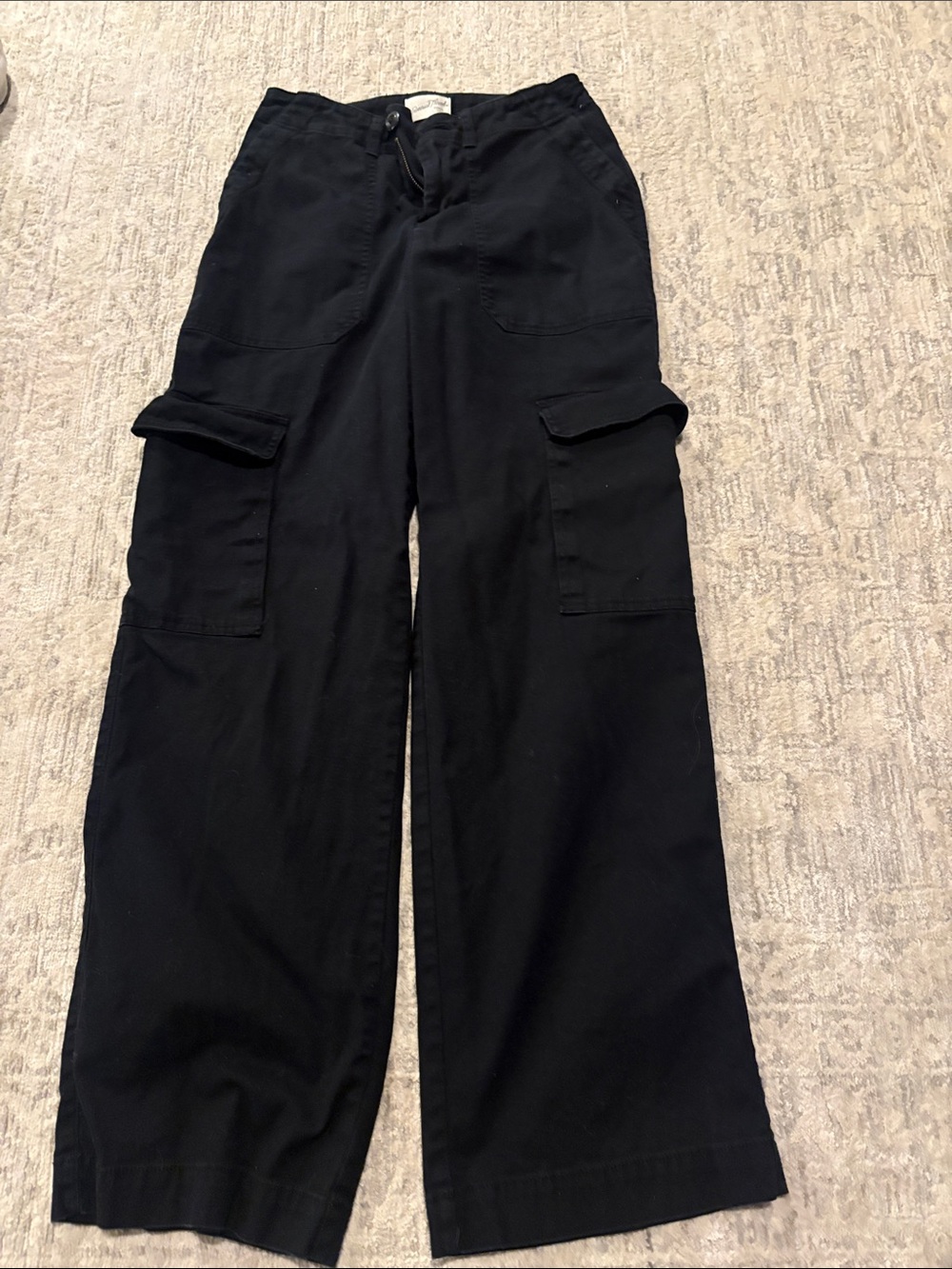 Black cargo pants